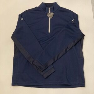 Callaway Golf Swing Tech Quarter Zip Weather Series Thermal Opti-Dry Blue Mens M